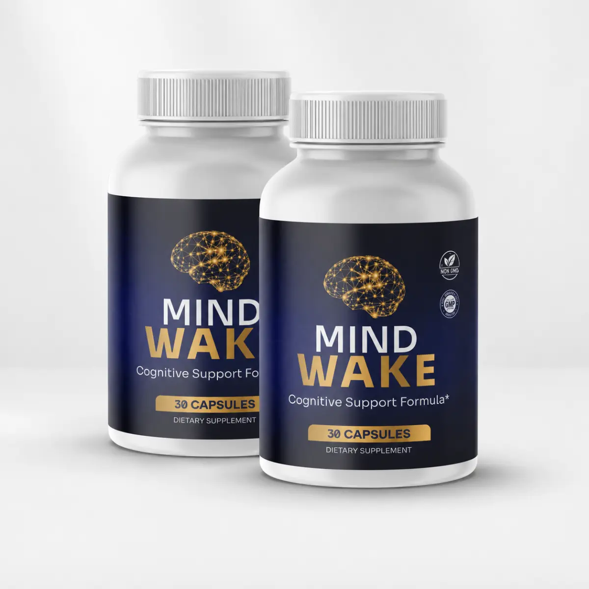 MindWake cognitive support supplement bottles